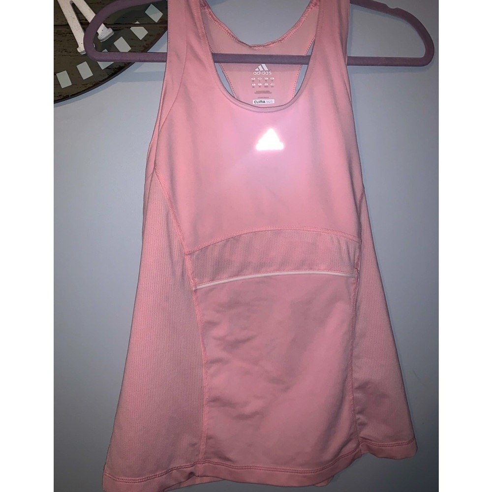 3/20🌟adidas clima 365 pink shelf bra athletic sports tank top size large